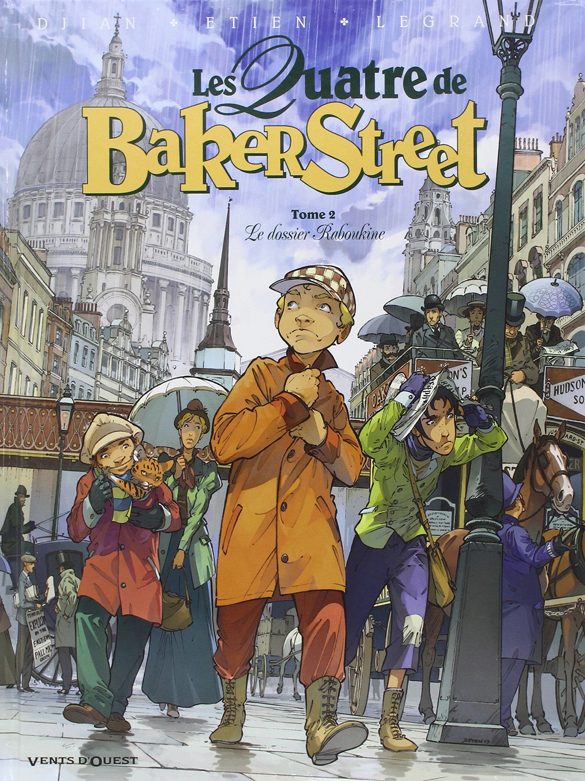 jaquette livre Les Quatre de Baker Street - Tome 02: Le Dossier Raboukine