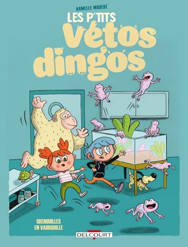 jaquette livre Les P'tits Vétos Dingos Tome 1 - Grenouilles En Vadrouille