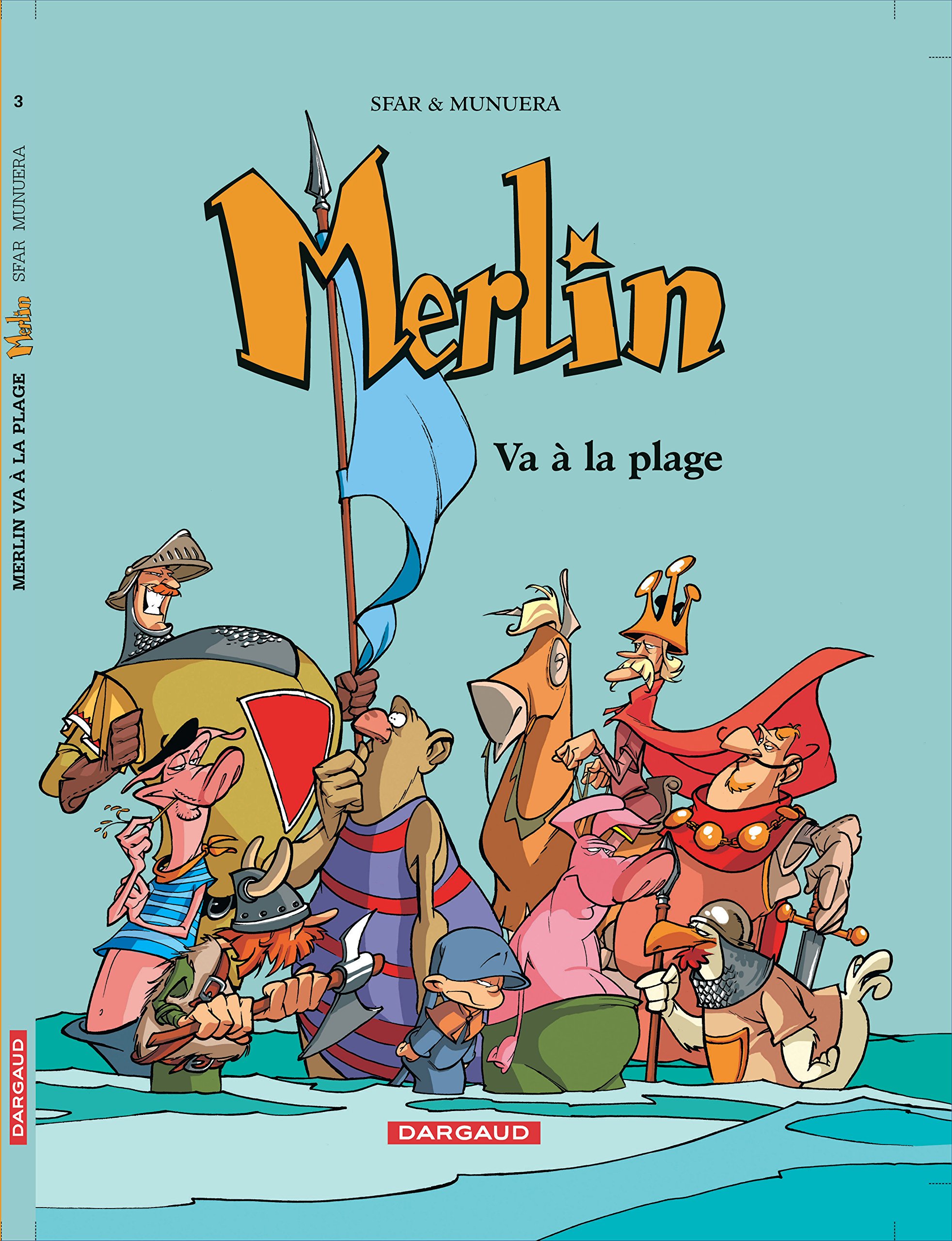 jaquette livre Merlin, tome 3 : Merlin va à la plage