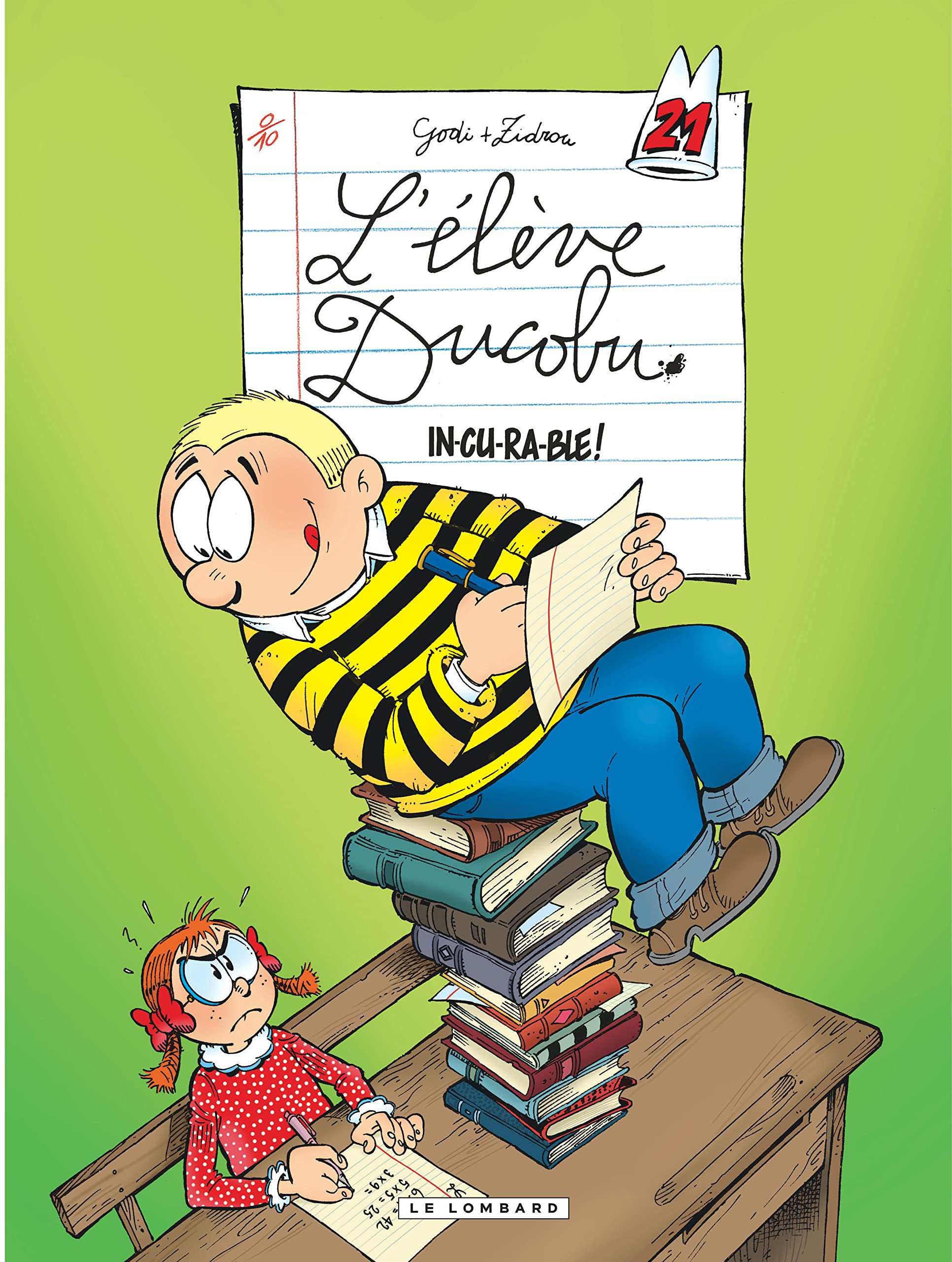 jaquette livre Ducobu  - tome 21 - In-cu-ra-ble!