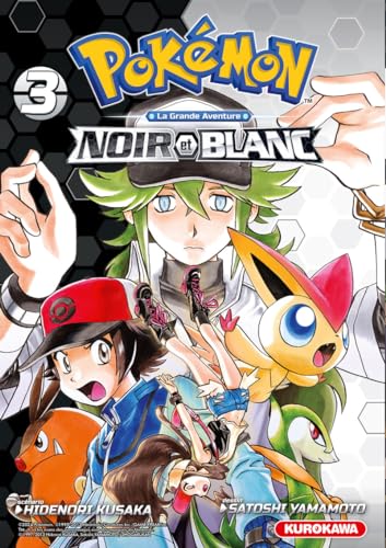 jaquette livre Pokémon - La Grande Aventure - Noir et Blanc - Double - Tome 3