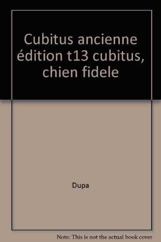 jaquette livre Cubitus Tome 13 : Chien Fidele
