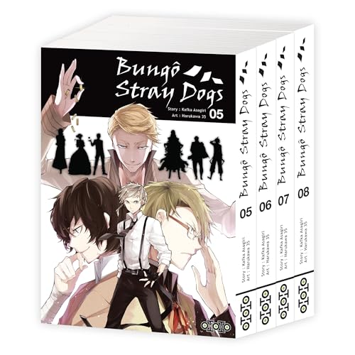 jaquette livre Bungô Stray Dogs - Pack En 4 Volumes : Tomes 5 À 8 - Dont Le Tome 8 Offert, Avec Des Marque-Pages