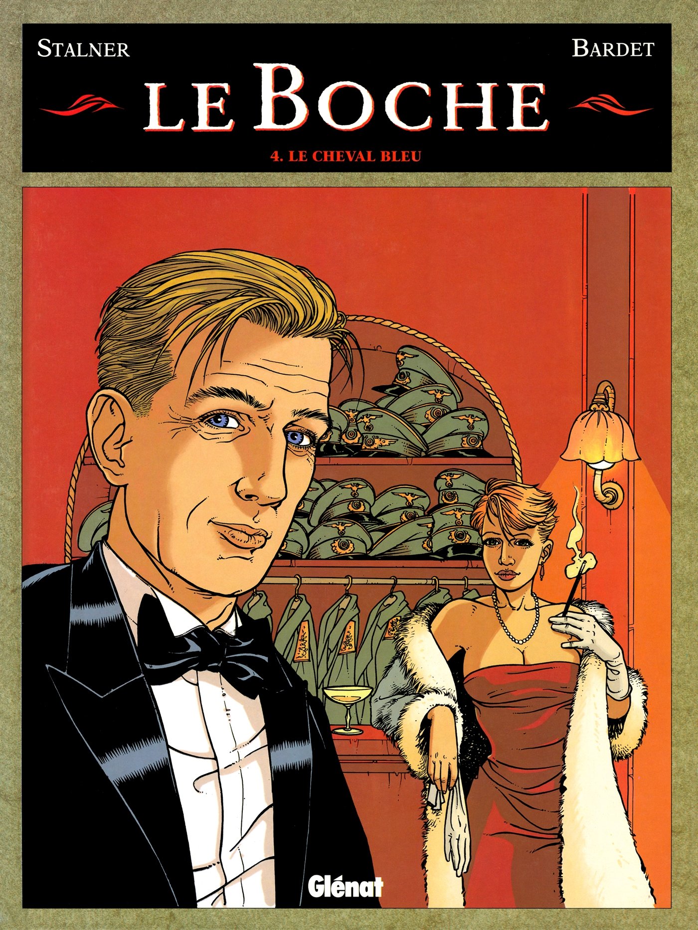 jaquette livre Le boche, tome 4 : Le cheval bleu
