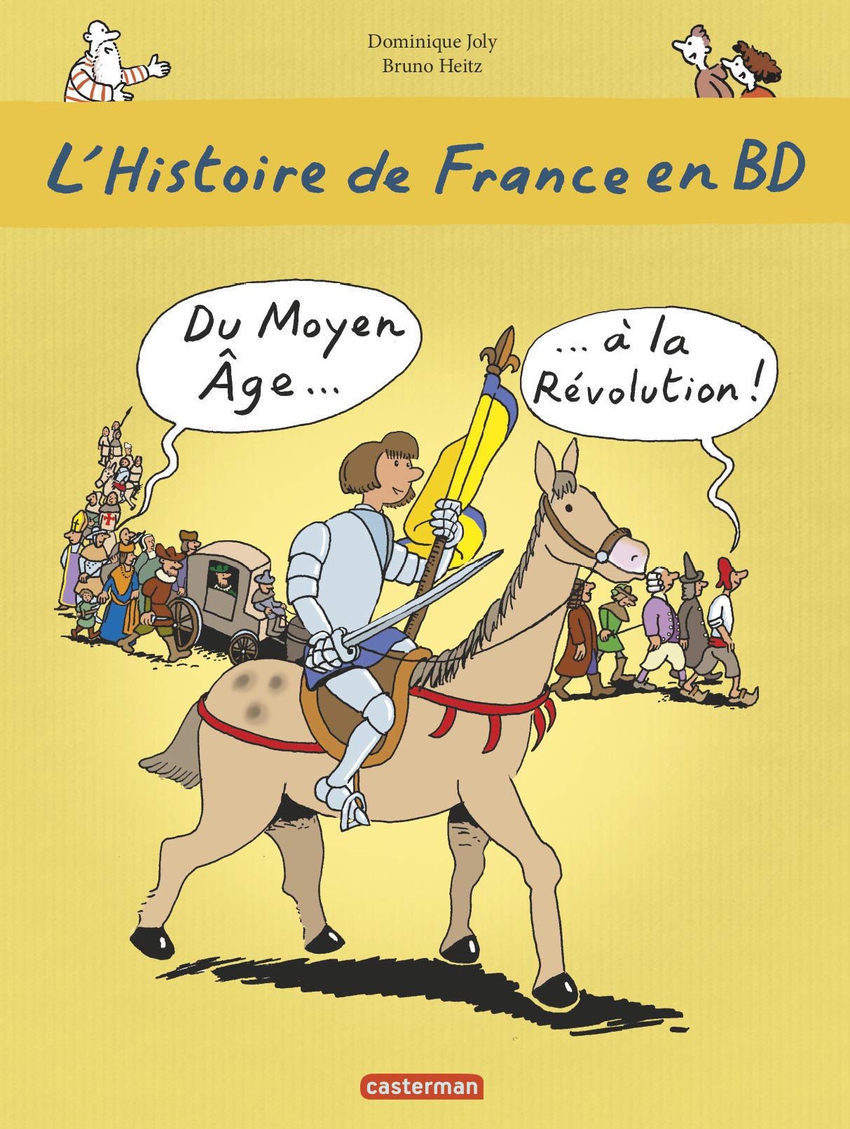 jaquette livre L'histoire de France en BD, Tome 2 : Du Moyen Age à la Révolution