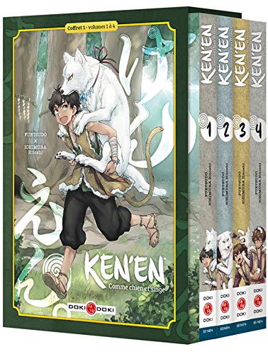 jaquette livre Ken'en - Comme chien et singe - Coffret - Tome 1