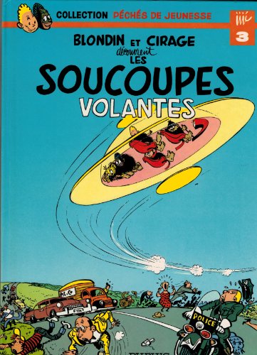 jaquette livre Blondin Et Cirage Decouvrent Les Soucoupes Volantes
