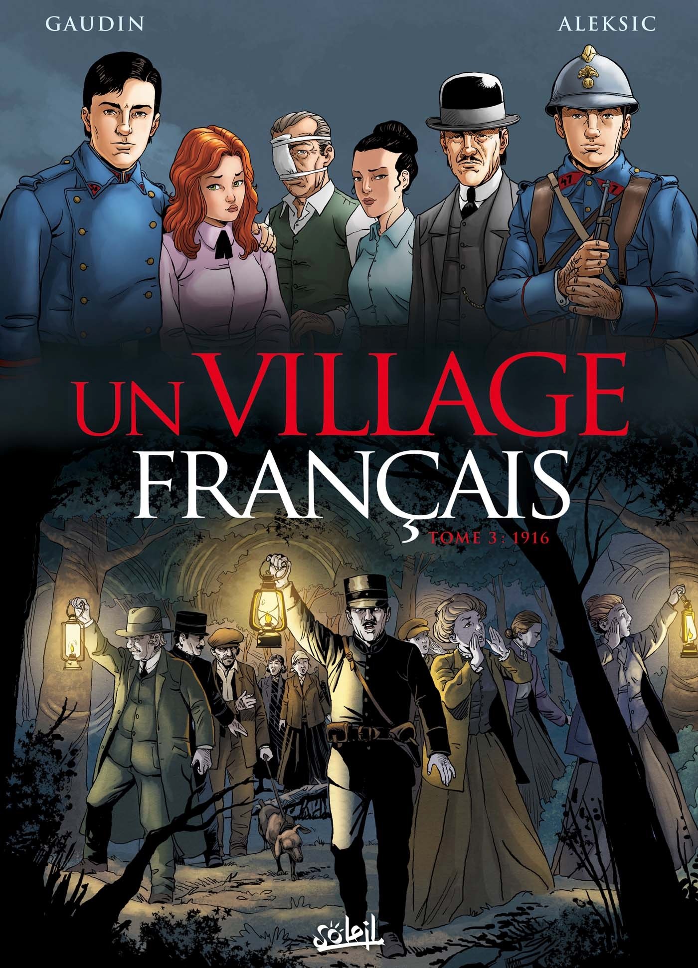 jaquette livre Un village français T03 - 1916