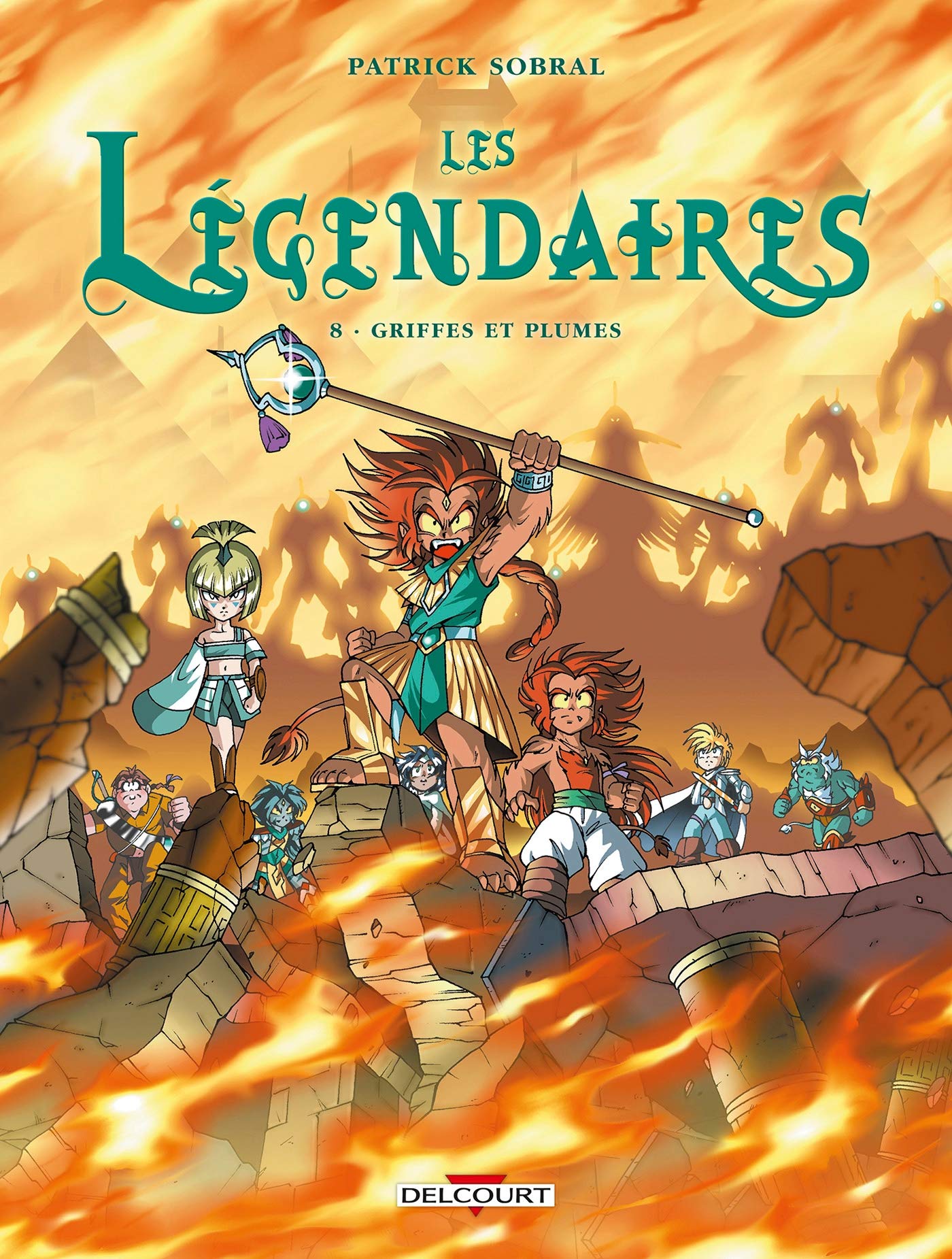 jaquette livre Les Légendaires, Tome 8 : Griffes et plumes