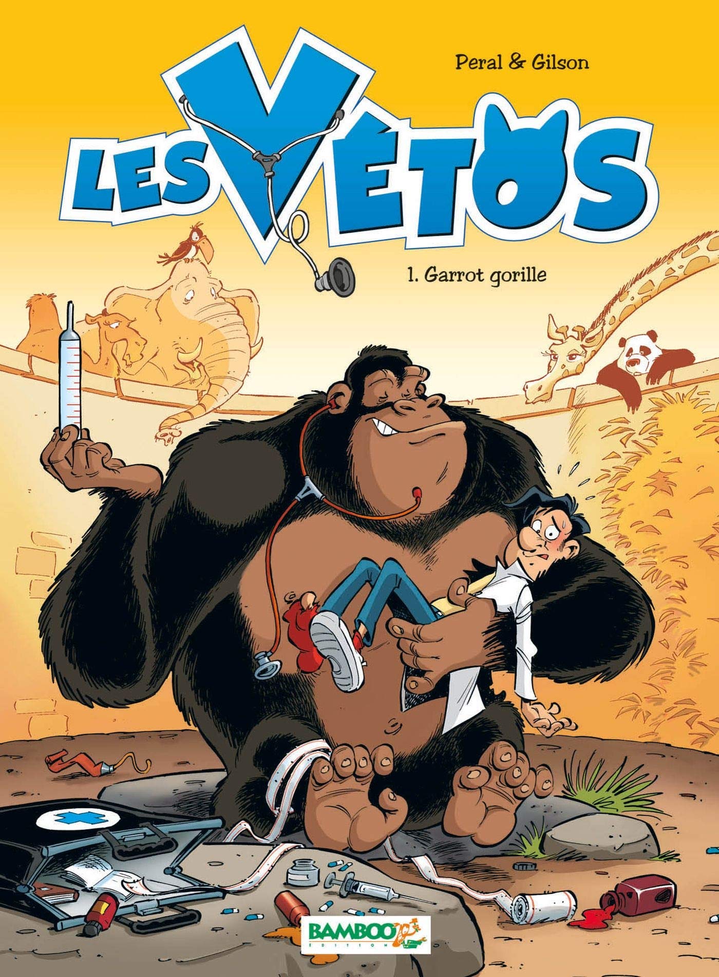 jaquette livre Les vétos, Tome 1 : Garrot gorille