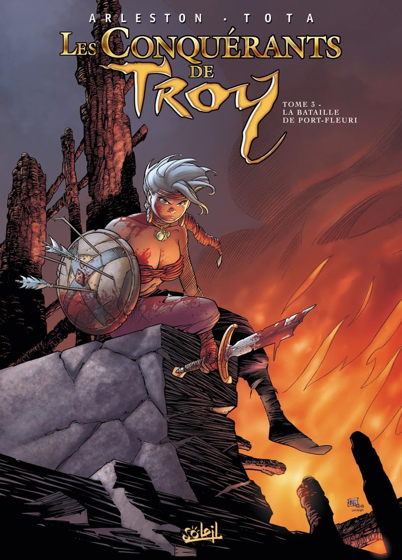 jaquette livre Les conquérants de Troy, Tome 3 : La bataille de Port Fleuri