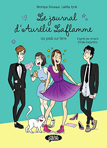 jaquette livre Le Journal D'aurélie Laflamme Tome 5 - Les Pieds Sur Terre