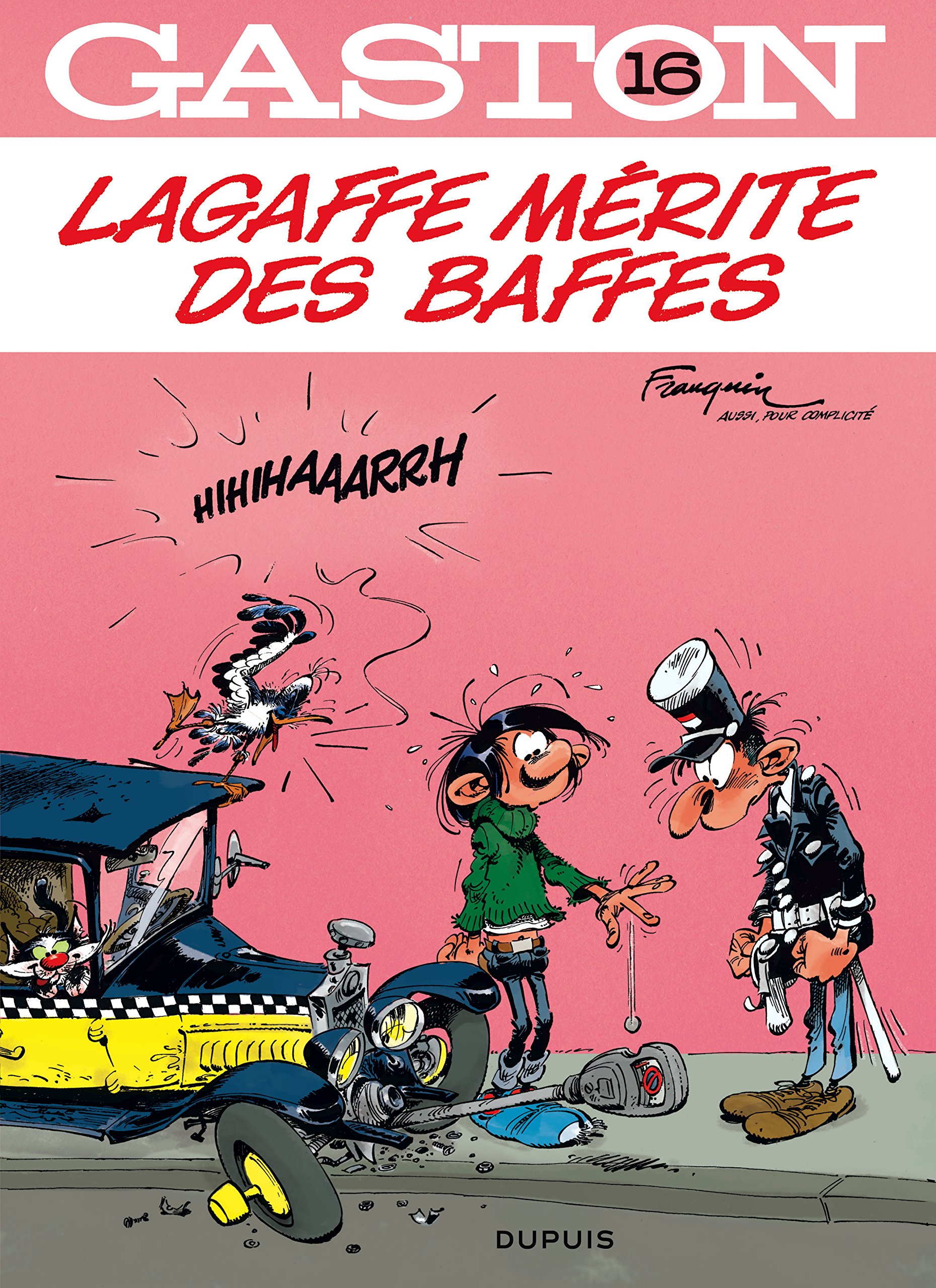 jaquette livre Gaston - tome 16 - Lagaffe mérite des baffes