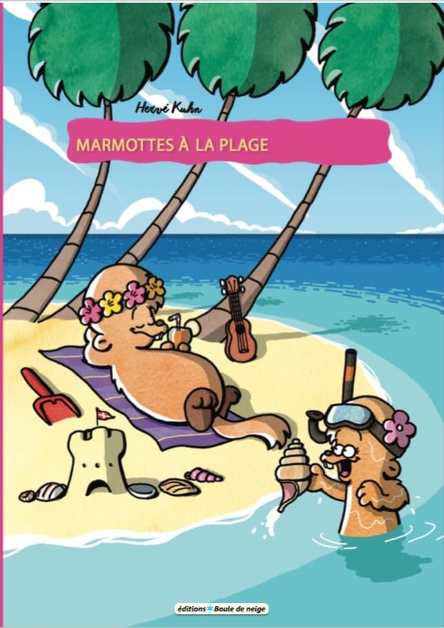 jaquette livre Marmottes À La Plage