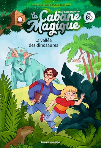 jaquette livre La Cabane Magique En Bd Tome 1 - La Vallée Des Dinosaures