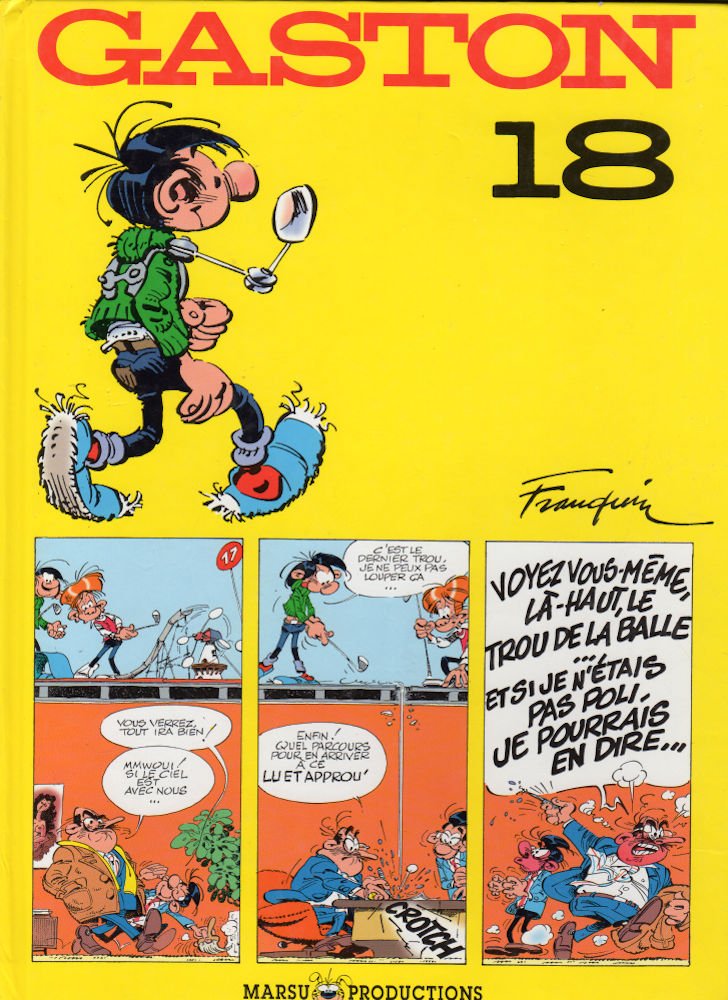 jaquette livre Gaston, tome 18