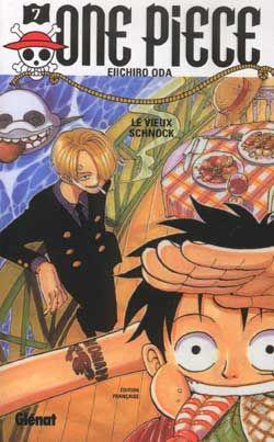jaquette livre One piece - 1re édition - Tome 7 : Le Vieux schnock