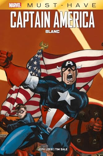 jaquette livre Captain America - Blanc