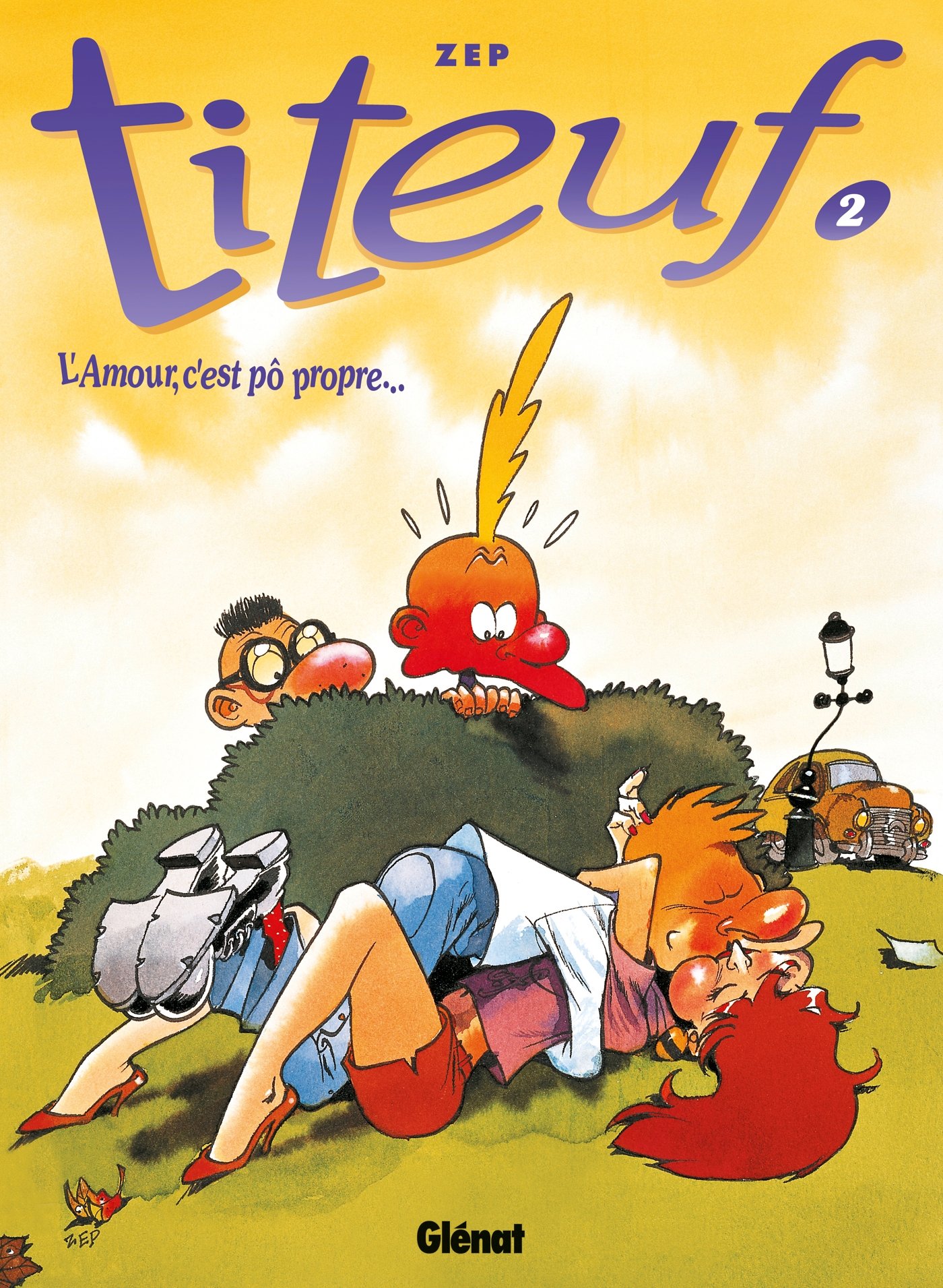 jaquette livre Titeuf tome 2. L'amour c'est pô propre...