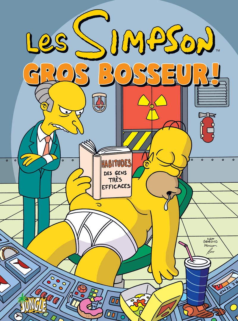 jaquette livre Les Simpson, Tome 8 : Gros bosseur !