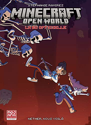 jaquette livre Minecraft Open World - La Bd Officielle Tome 1 - Nether, Nous Voilà