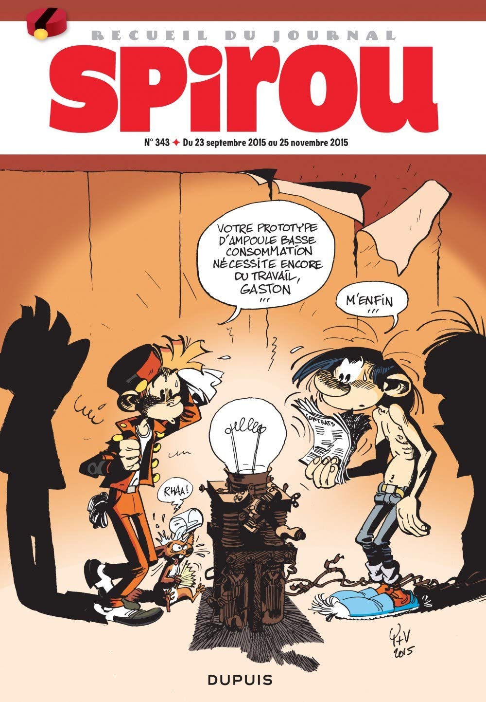 jaquette livre Recueil Spirou - tome 343 - Recueil Spirou  343