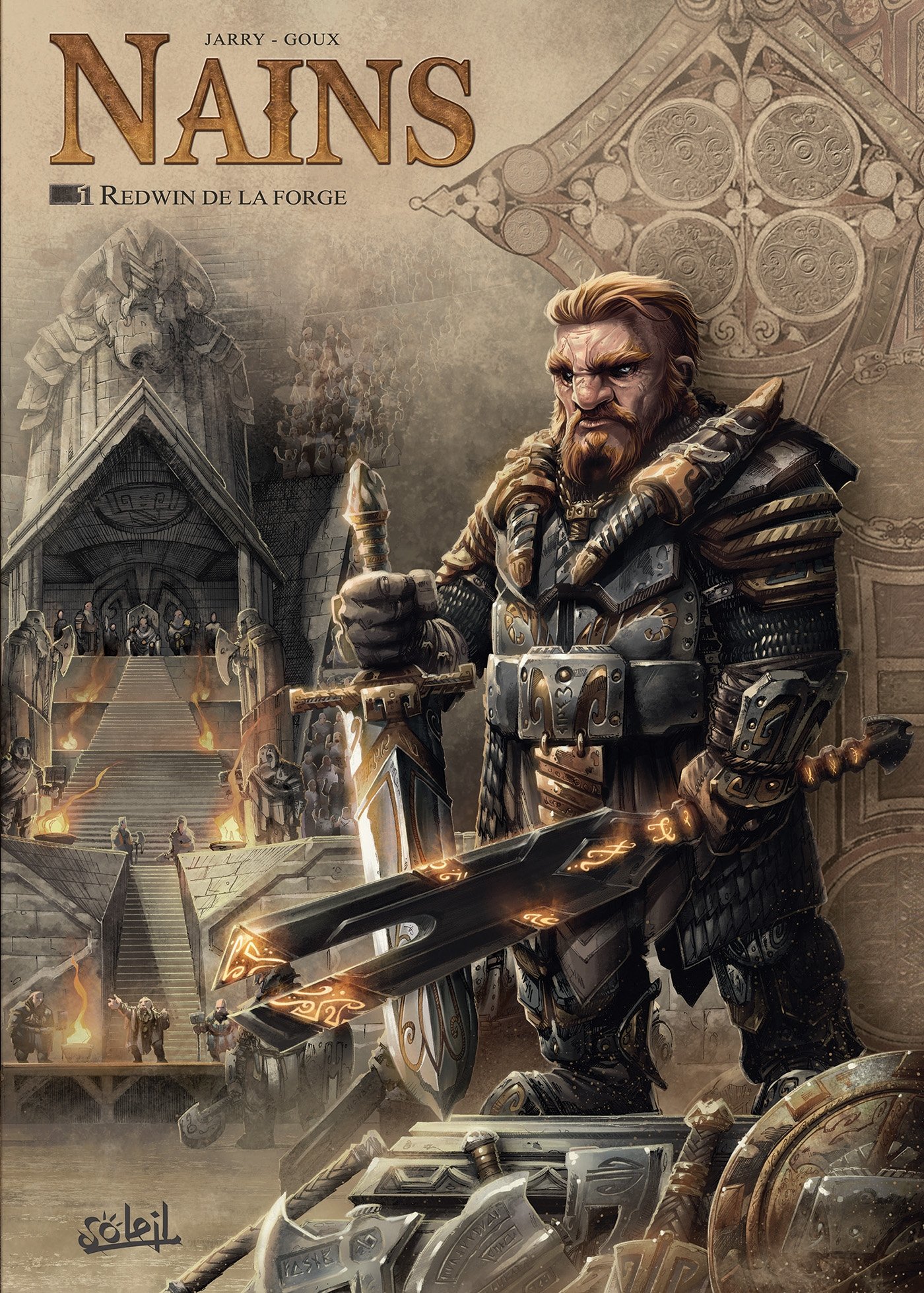 jaquette livre Nains T1 - Redwin de la Forge