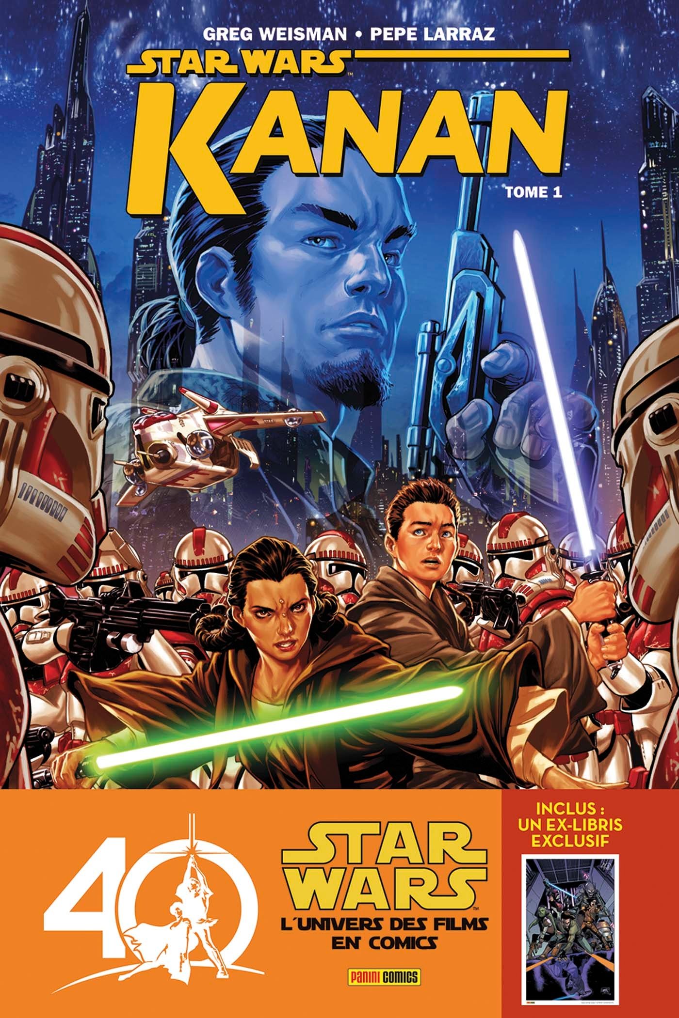 jaquette livre Star Wars : Kanan T01 + Ex-libris