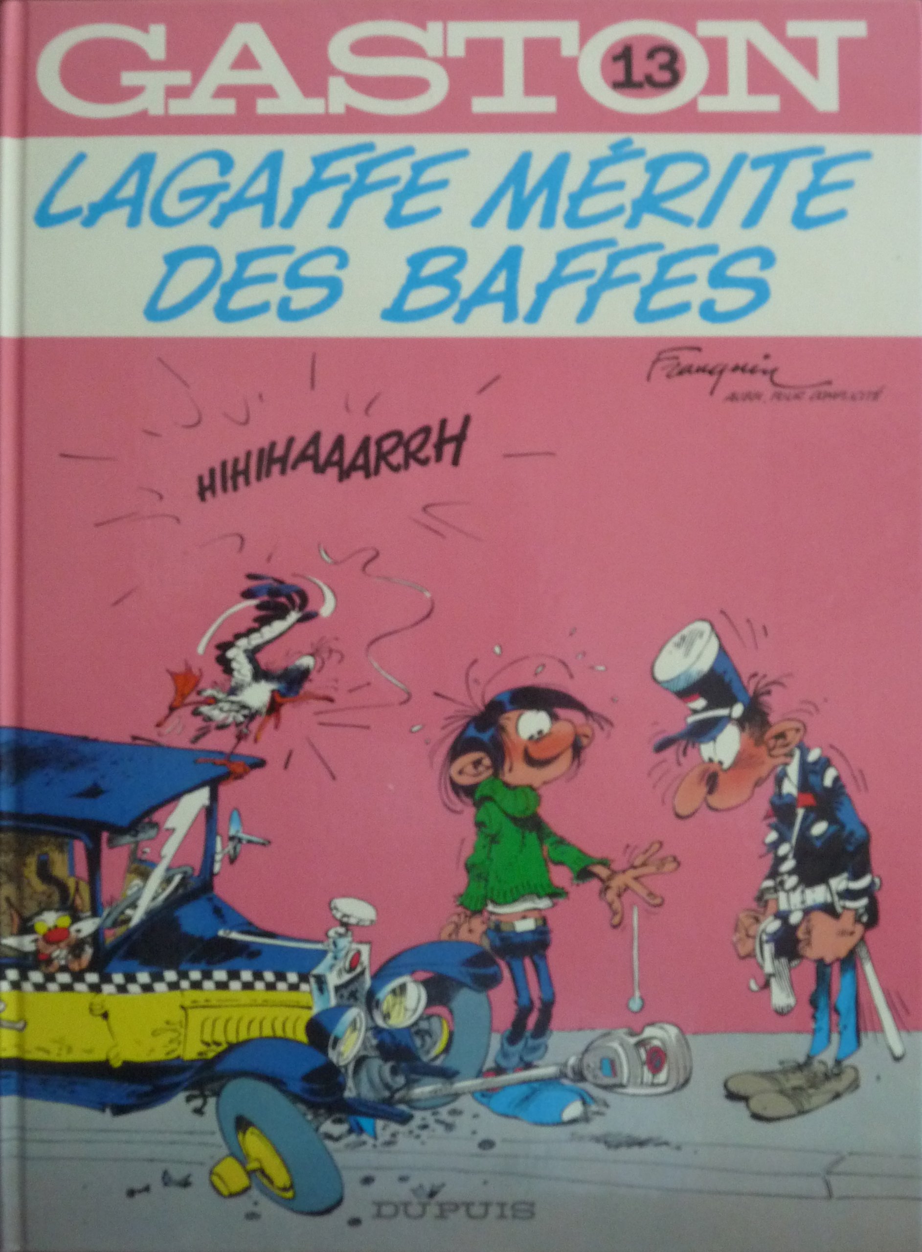 jaquette livre Gaston, Tome 13 : Lagaffe mérite des baffes
