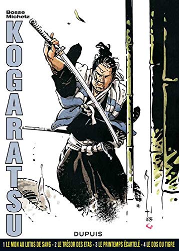 jaquette livre Kogaratsu Intégrale - Tome 1, Le Mon Au Lotus De Sang - Tome 2, Le Trésor Des Etas - Tome 3, Le Printemps Écartelé - Tome 4, Le Dos Du Tigre
