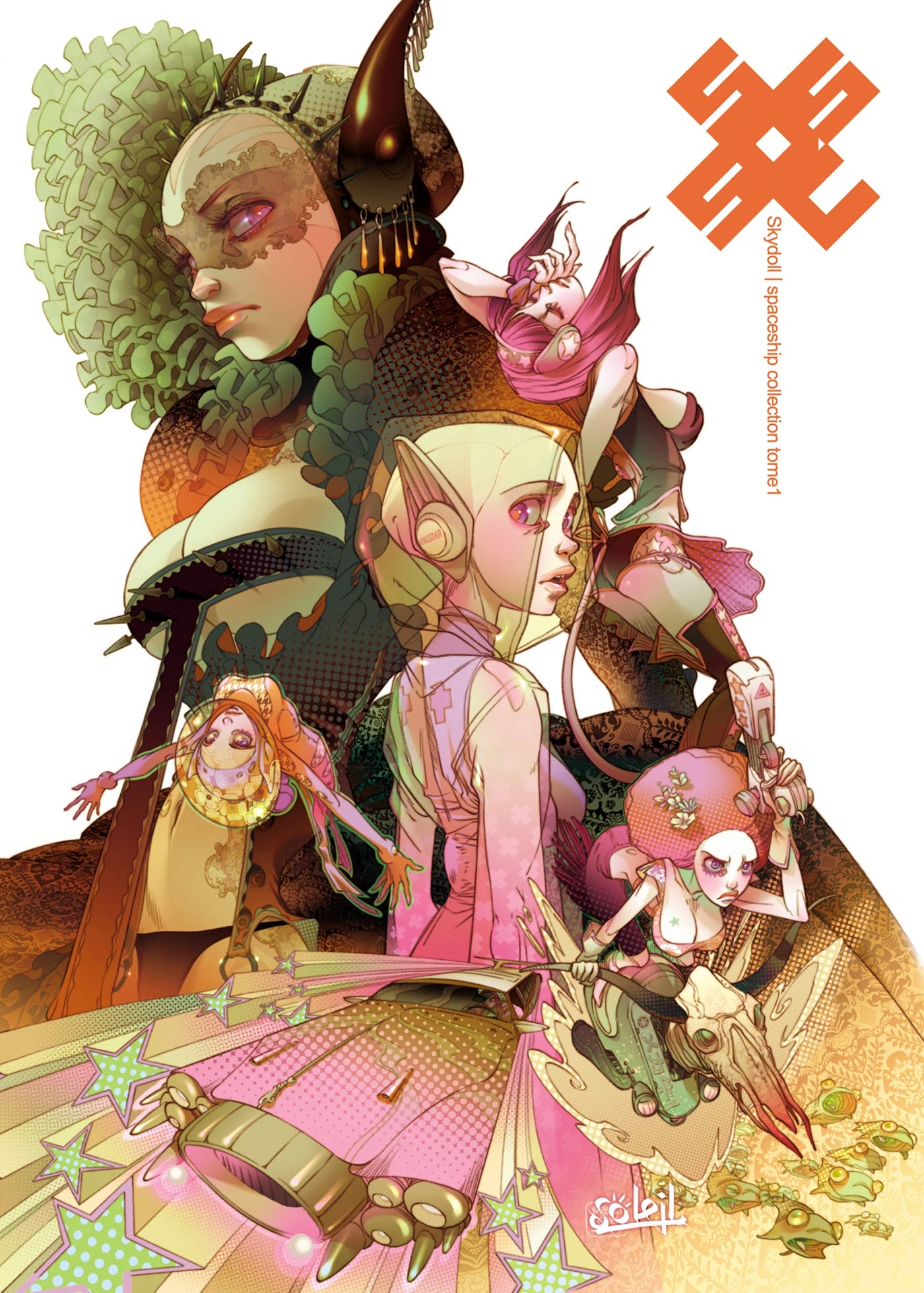 jaquette livre Sky.Doll spaceship compilation