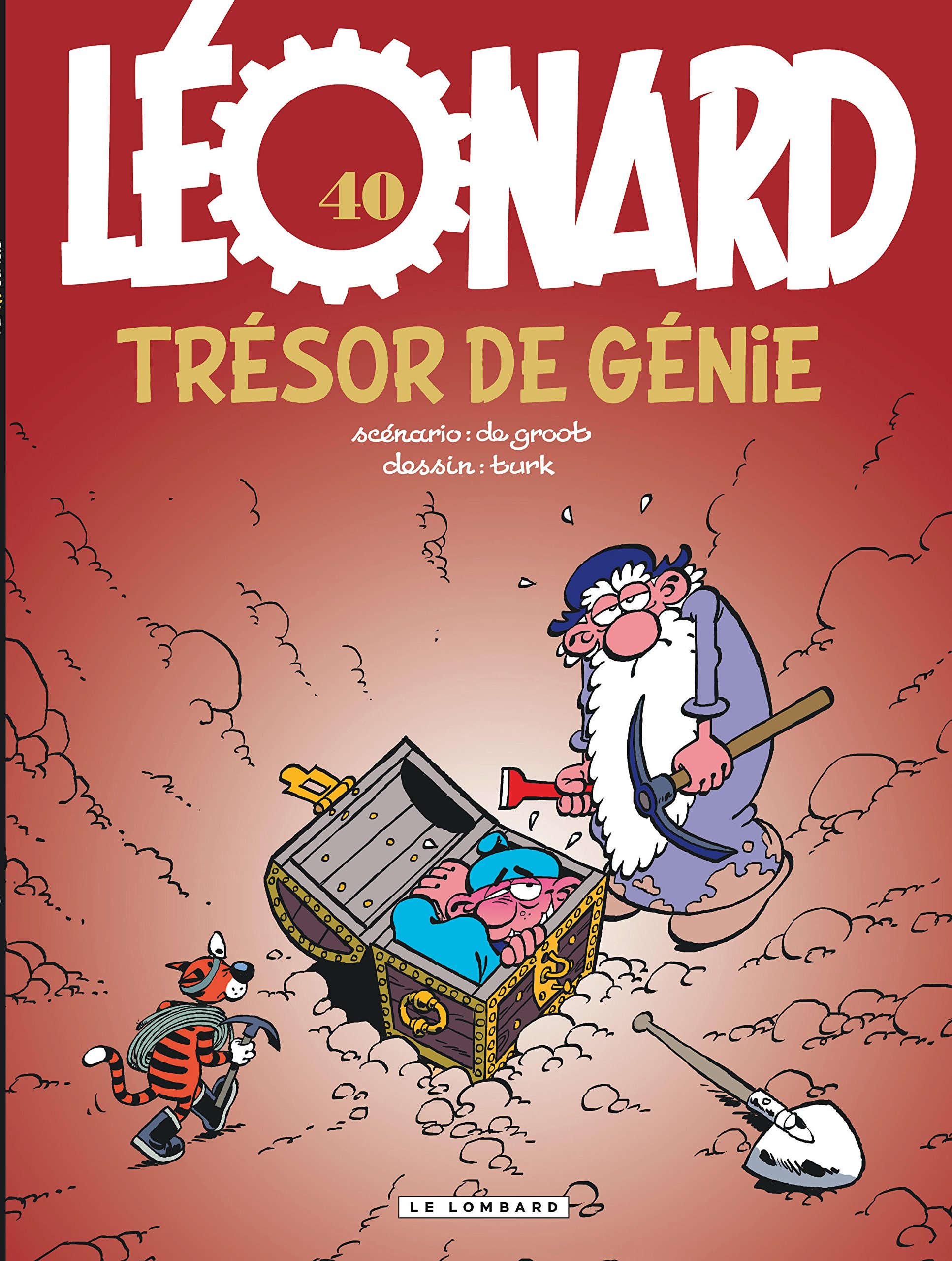 jaquette livre Léonard - tome 40 - Un trésor de génie