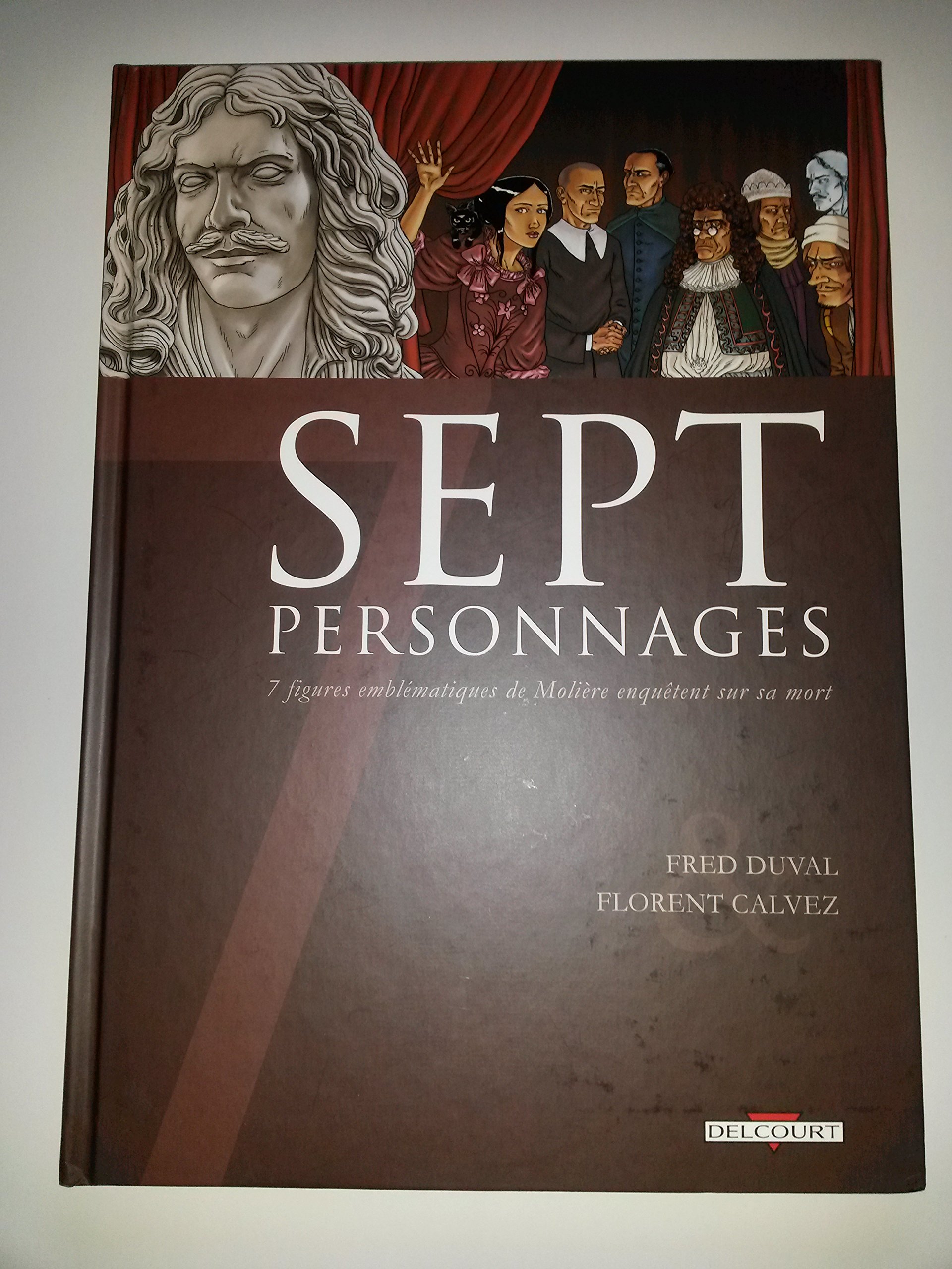 jaquette livre Sept Personnages