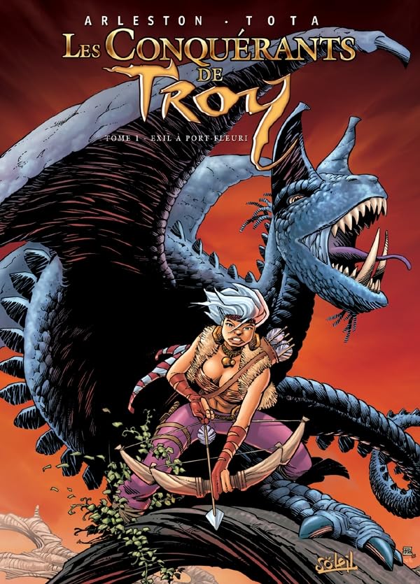 jaquette livre Les Conquérants De Troy Tome 1 - Exil À Port-Fleuri