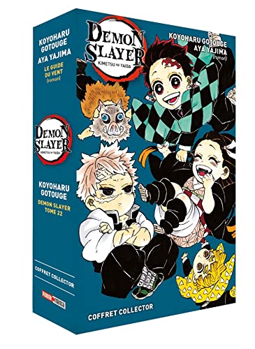 jaquette livre Demon Slayer - Coffret T22 + Roman 3