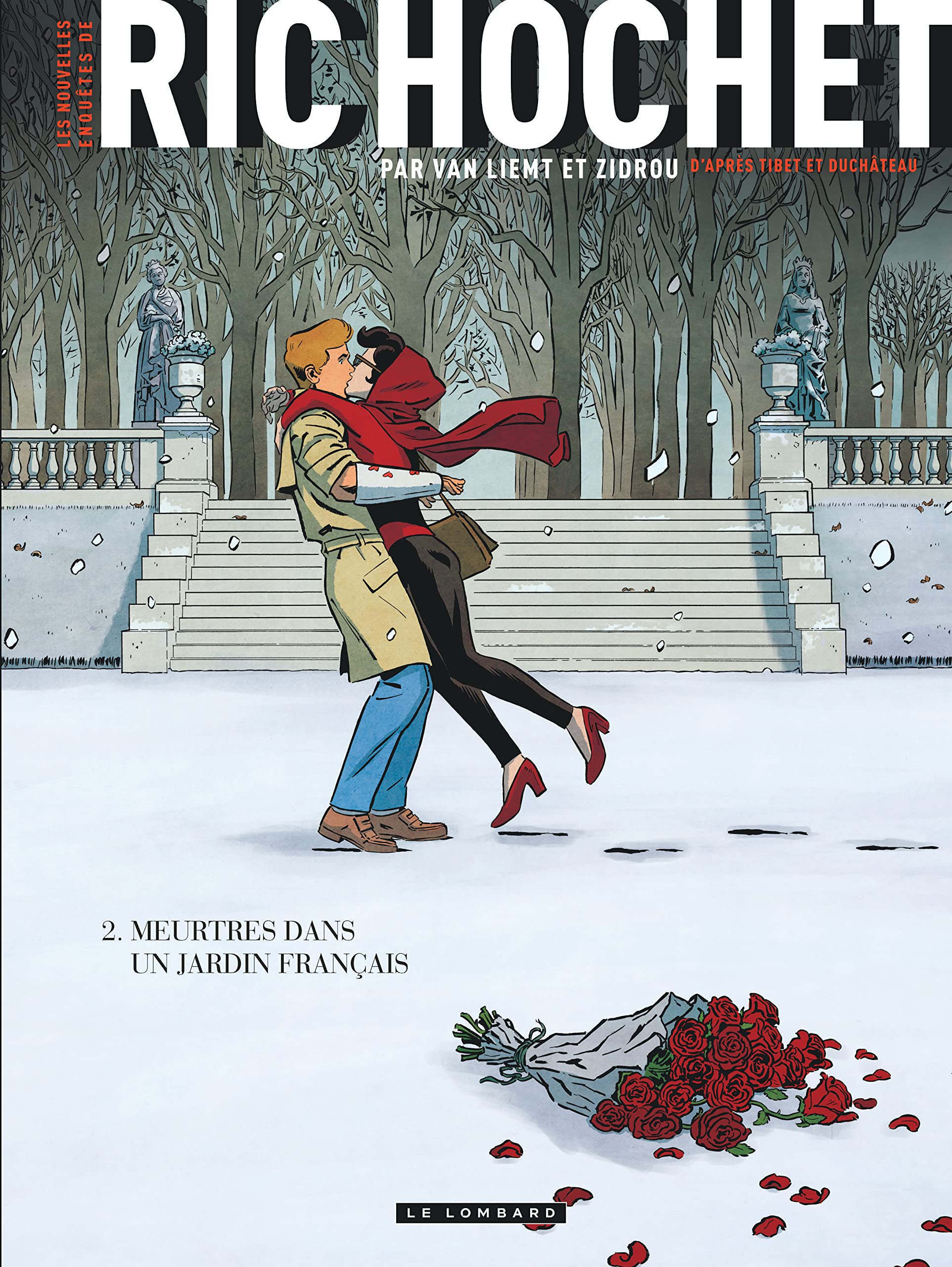 jaquette livre Les Nouvelles Enquêtes de Ric Hochet - tome 2 - Meurtres dans un jardin français