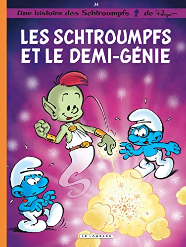 jaquette livre Les Schtroumpfs Tome 34 - Les Schtroumpfs Et Le Demi-Génie