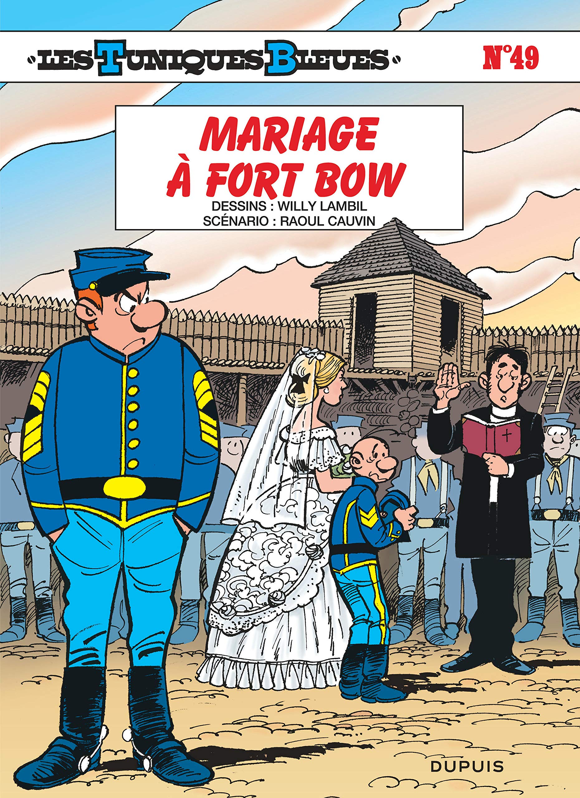 jaquette livre Les Tuniques Bleues, tome 49 : Mariage à Fort Bow
