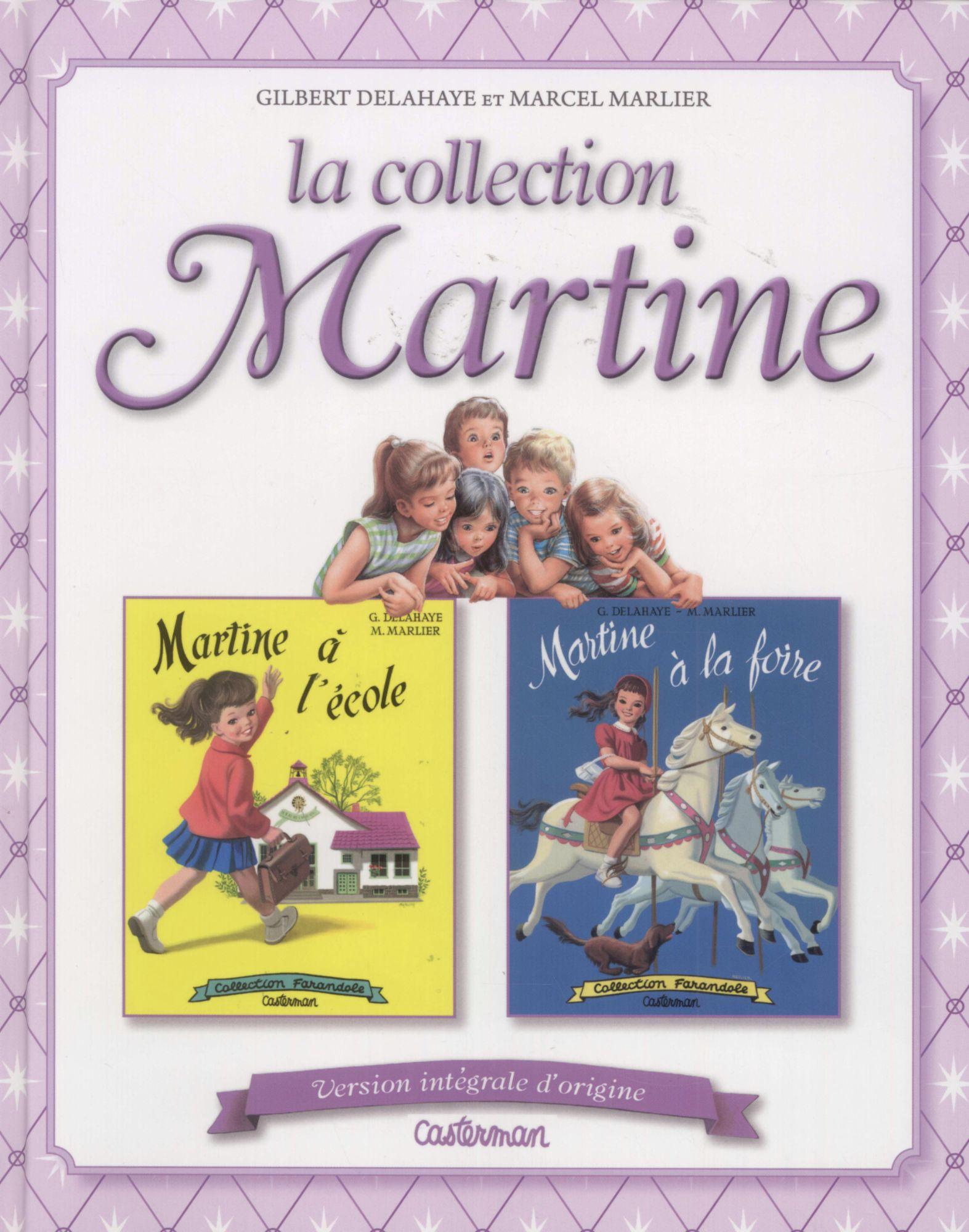 jaquette livre Martine à l'école / Martine à la ferme