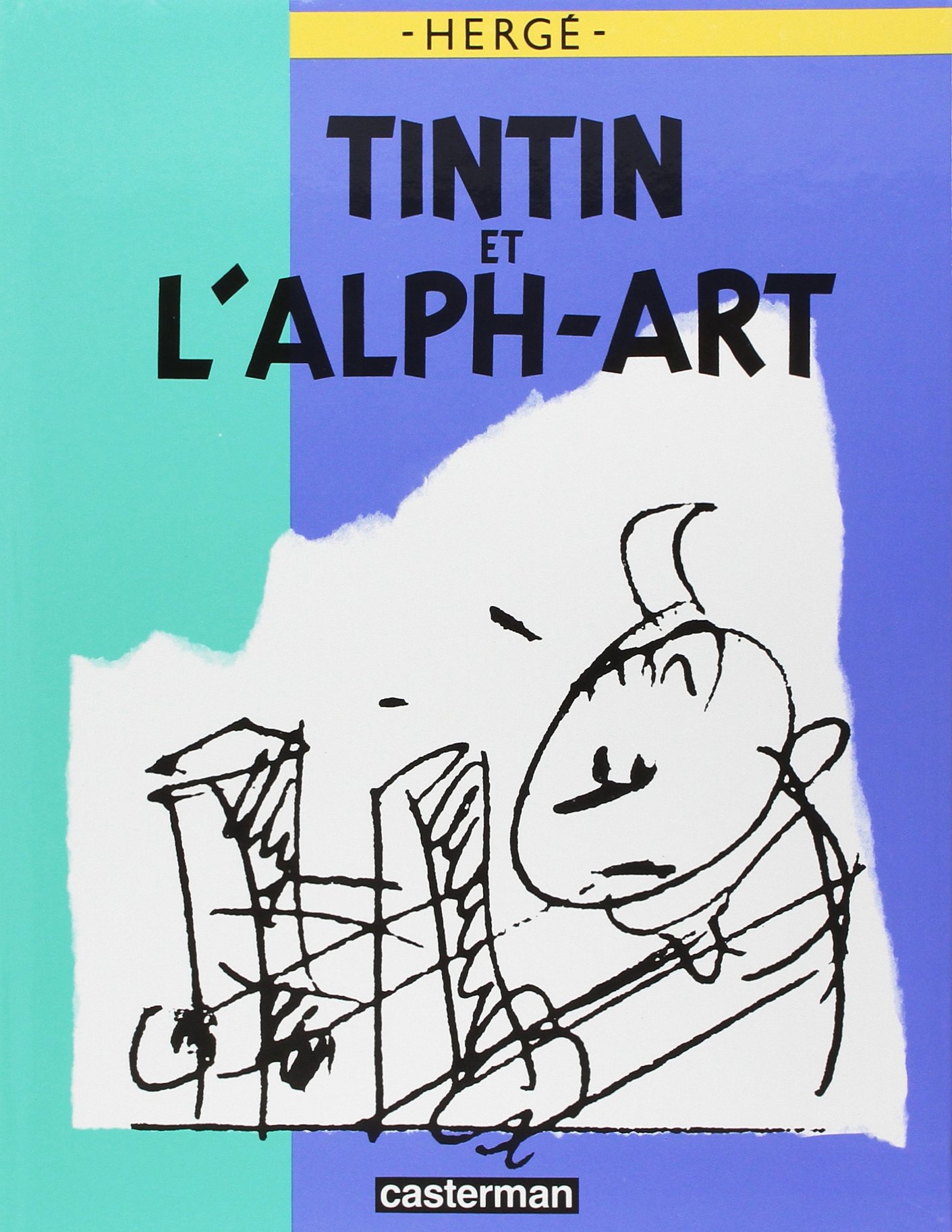 jaquette livre Tintin et l'Alph-Art : Version Luxe