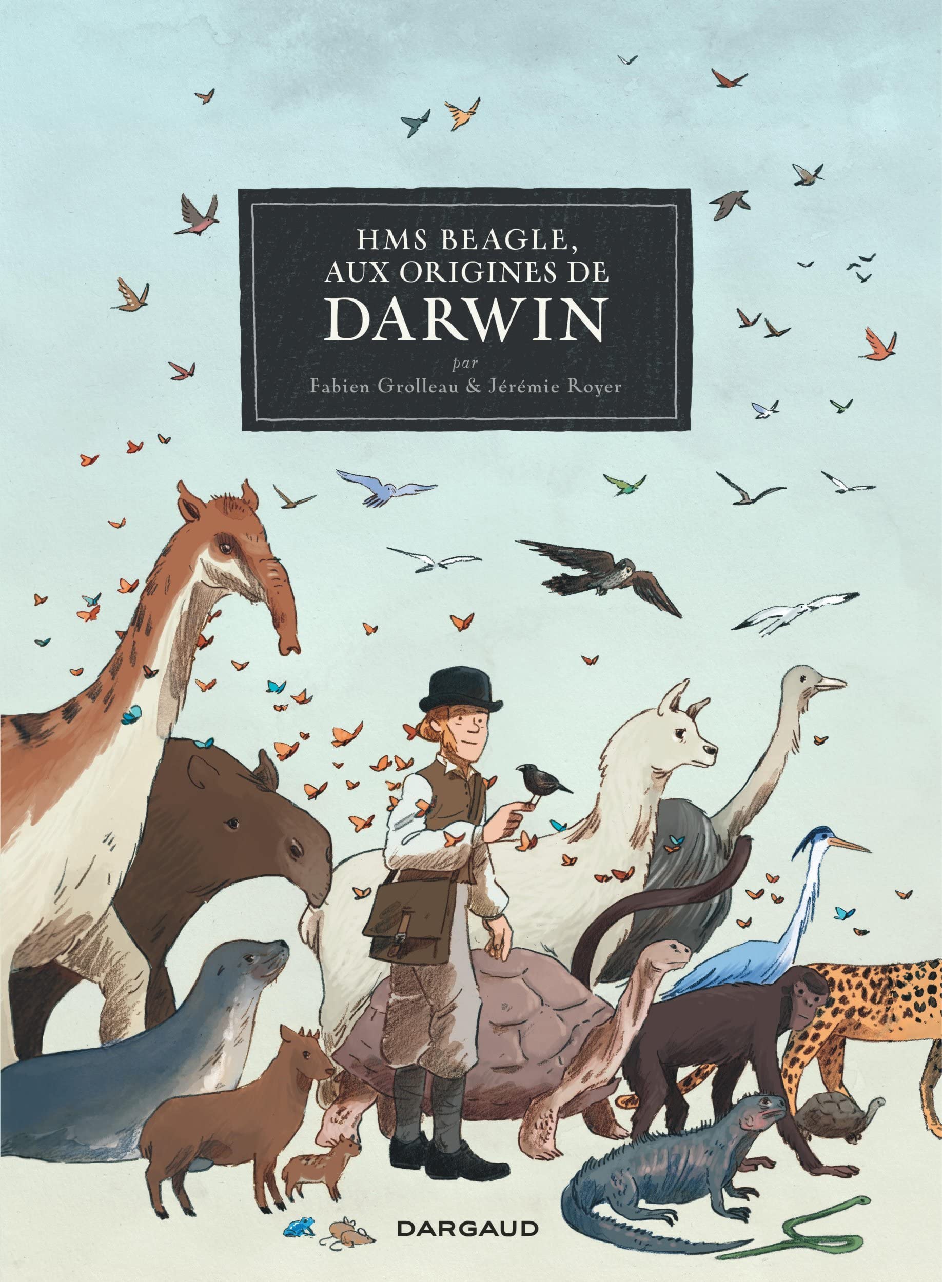 jaquette livre HMS Beagle, Aux origines de Darwin - tome 0 - HMS Beagle, Aux origines de Darwin