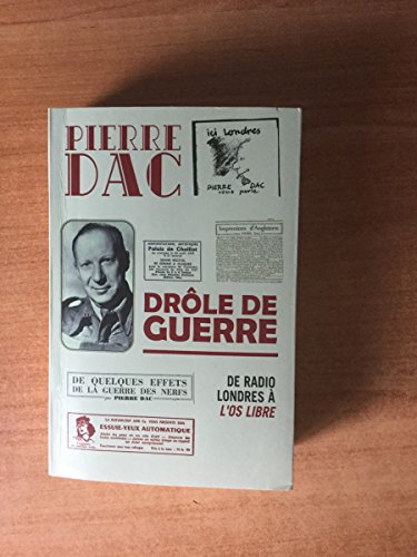 jaquette livre Drôle de guerre - de radio londres à l'os libre