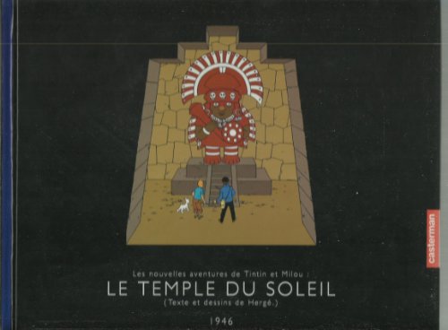 jaquette livre Les Aventures De Tintin - Le Temple Du Soleil