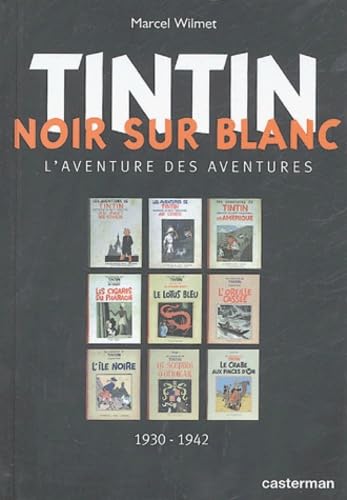jaquette livre Tintin - Noir Sur Blanc