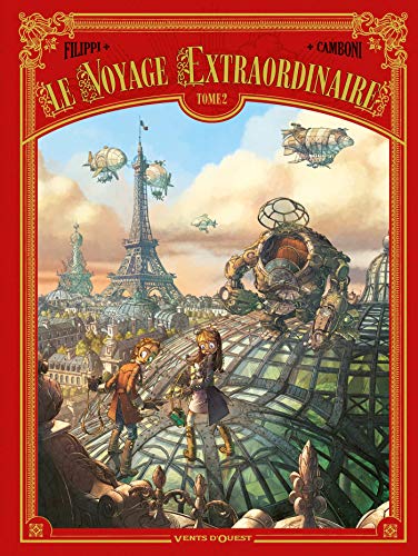jaquette livre Le Voyage Extraordinaire Tome 2 - Cycle 1 - Le Trophée Jules Verne - 2/3