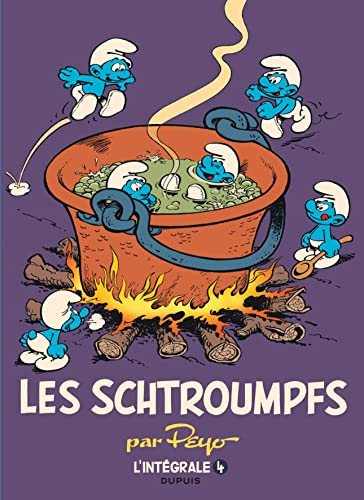 jaquette livre Les Schtroumpfs L'intégrale Tome 4 - 1975-1988