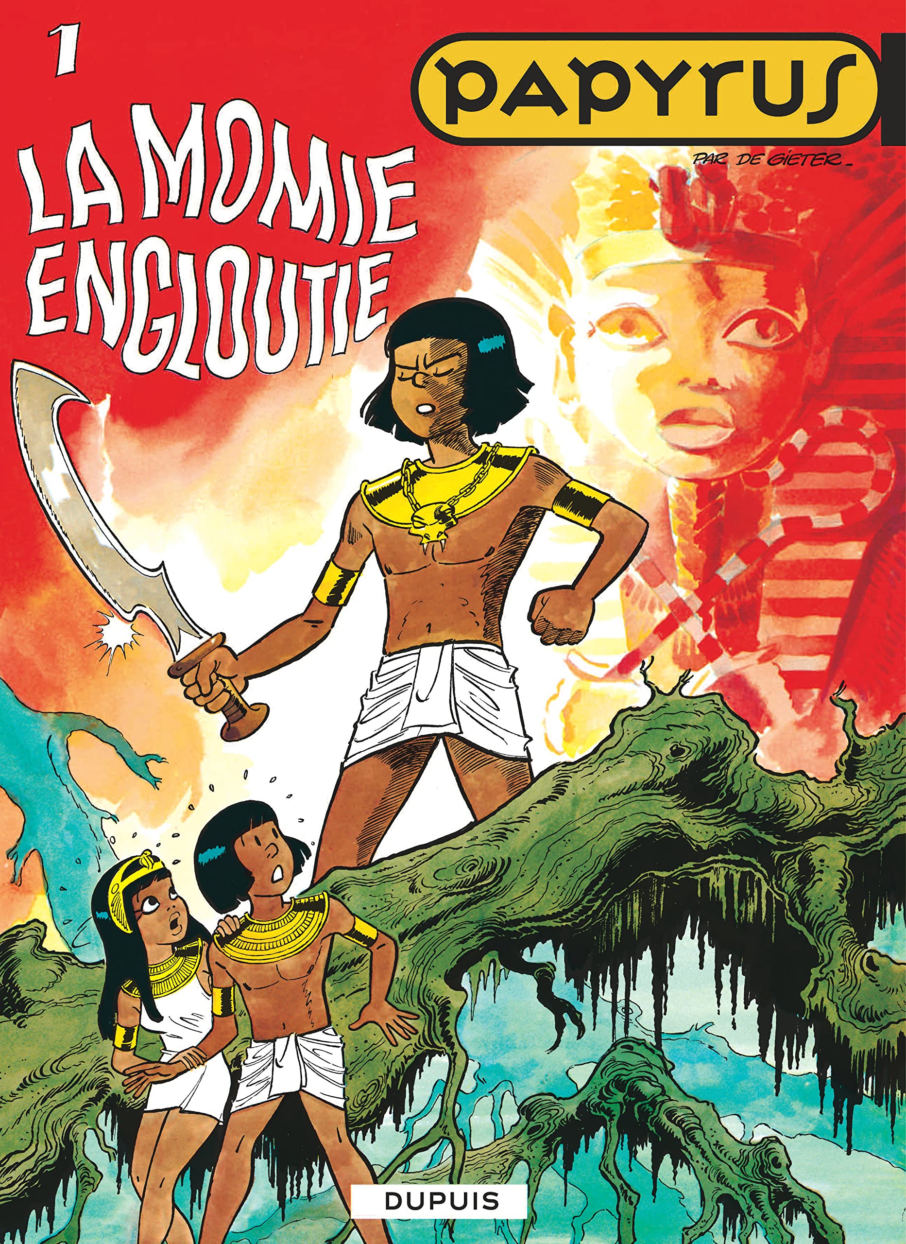 jaquette livre Papyrus, tome 1 : la momie engloutie