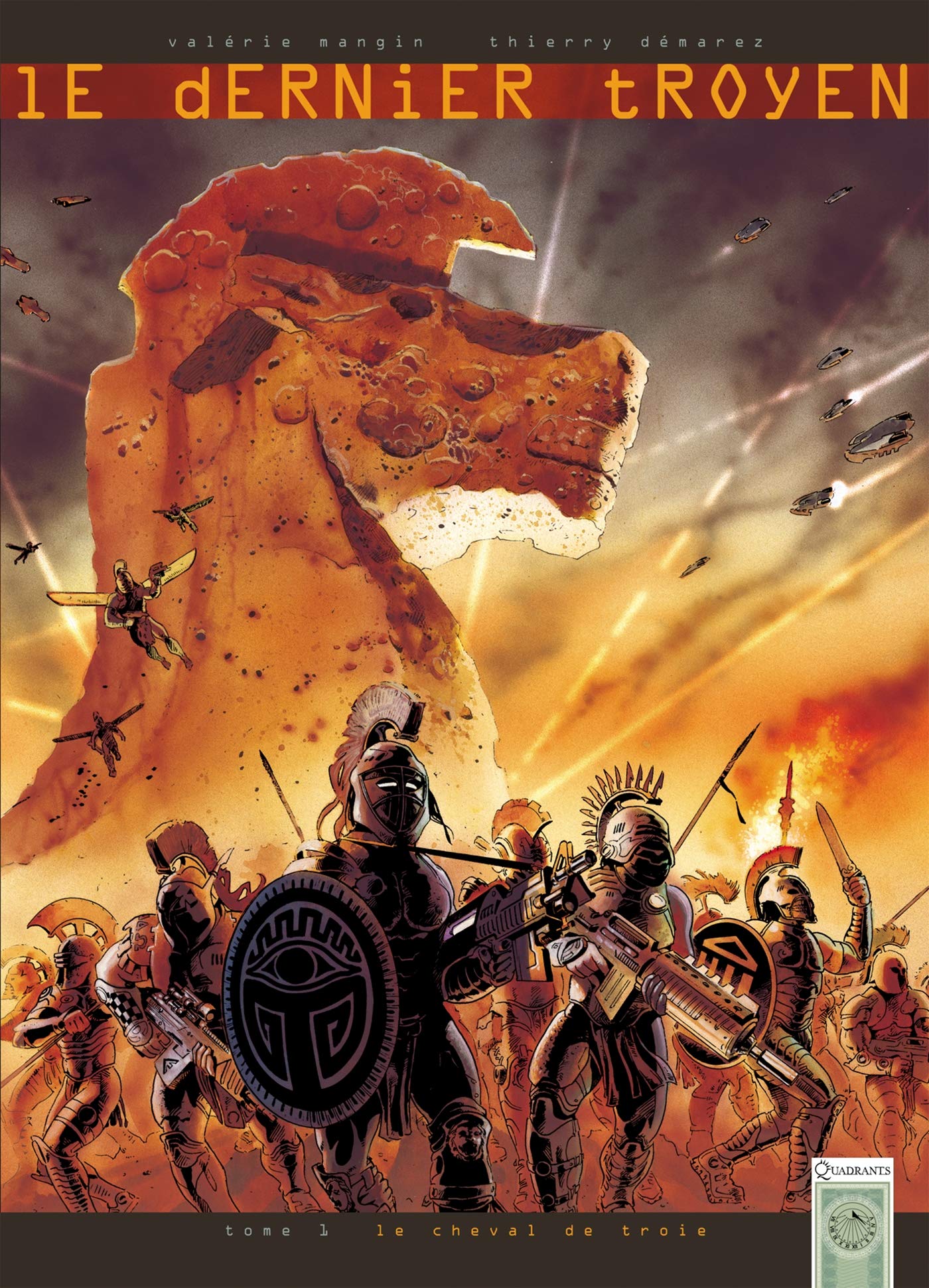 jaquette livre Le Dernier troyen, tome 1 : Le cheval de Troie
