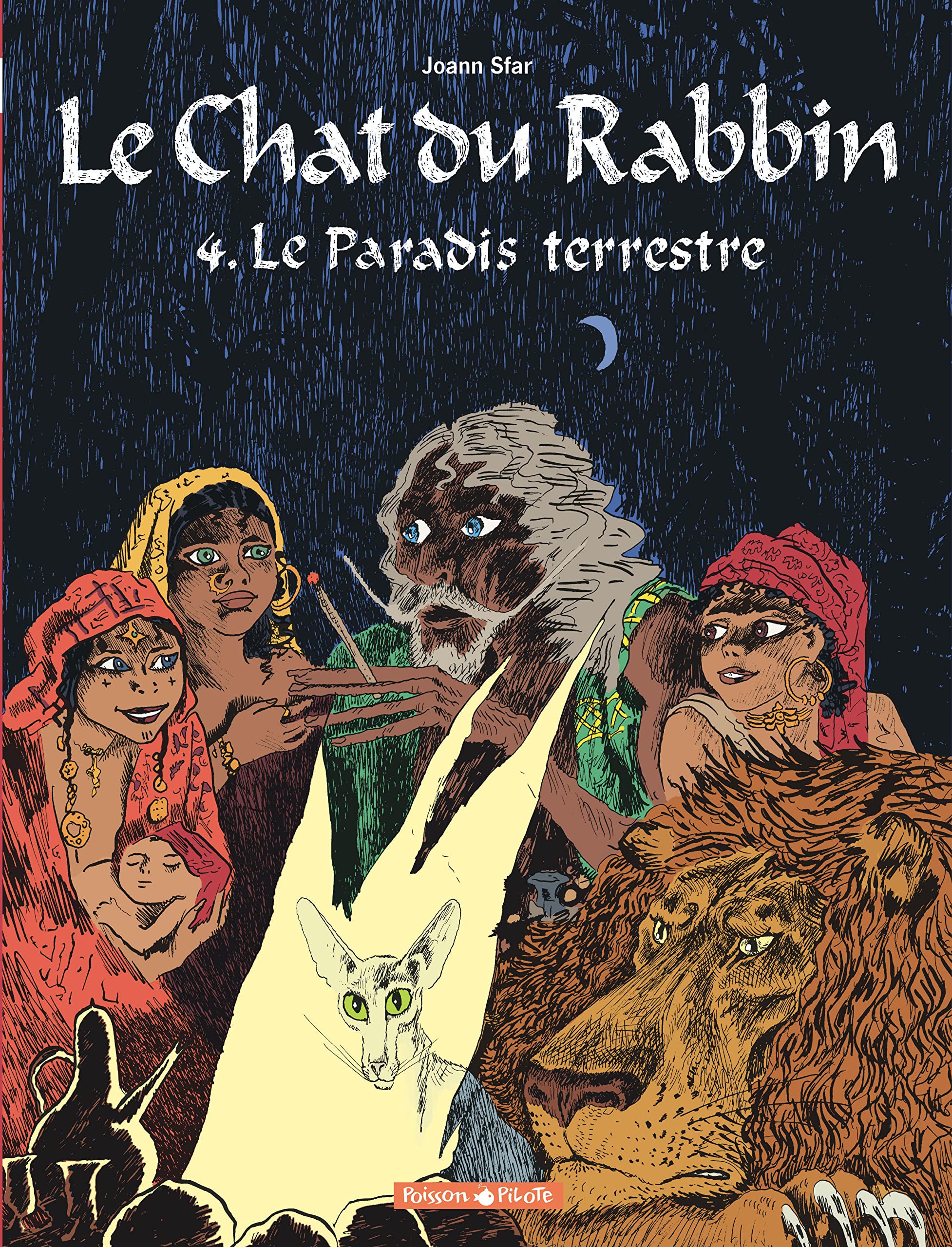 jaquette livre Le Chat du Rabbin, tome 4 : Le Paradis terrestre