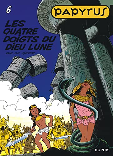 jaquette livre Papyrus Tome 6 - Les Quatre Doigts Du Dieu Lune